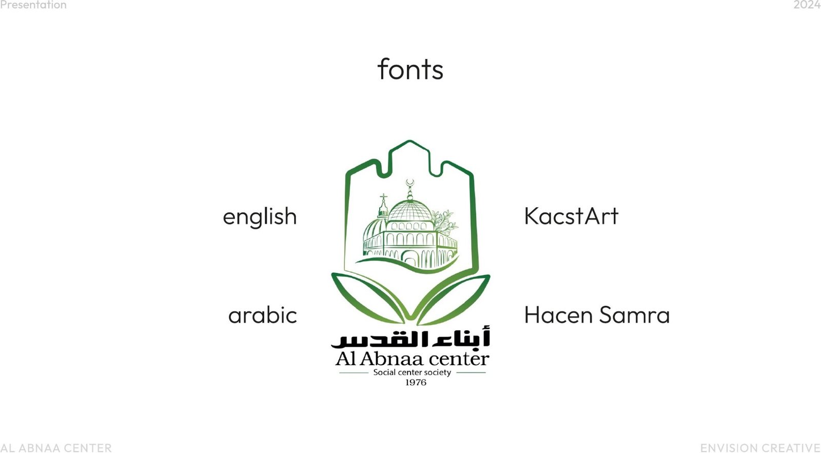 Al Abnaa Center brand presentation page 6, by Envision Creative