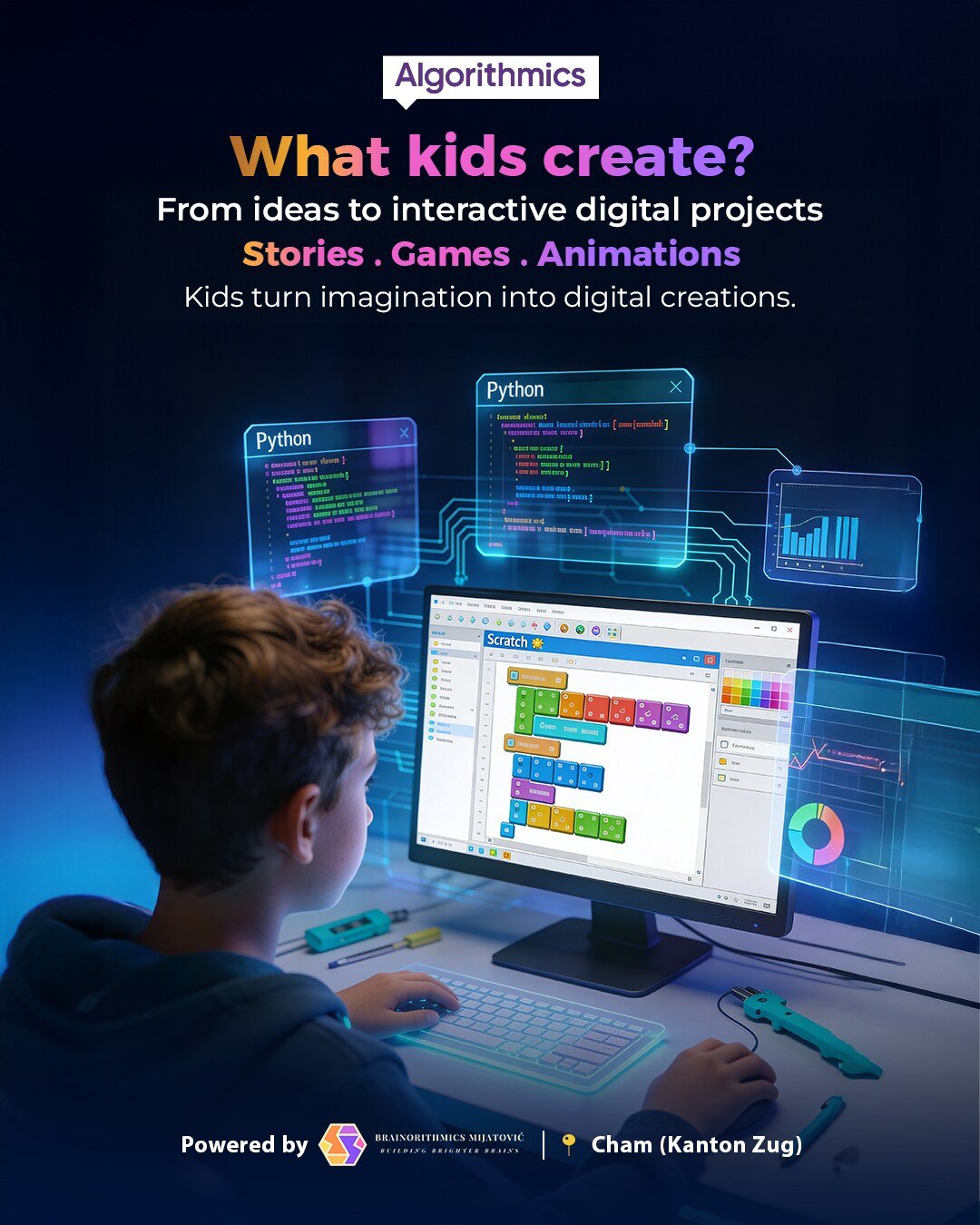 Algorithmics carousel slide 3, by Envision Creative