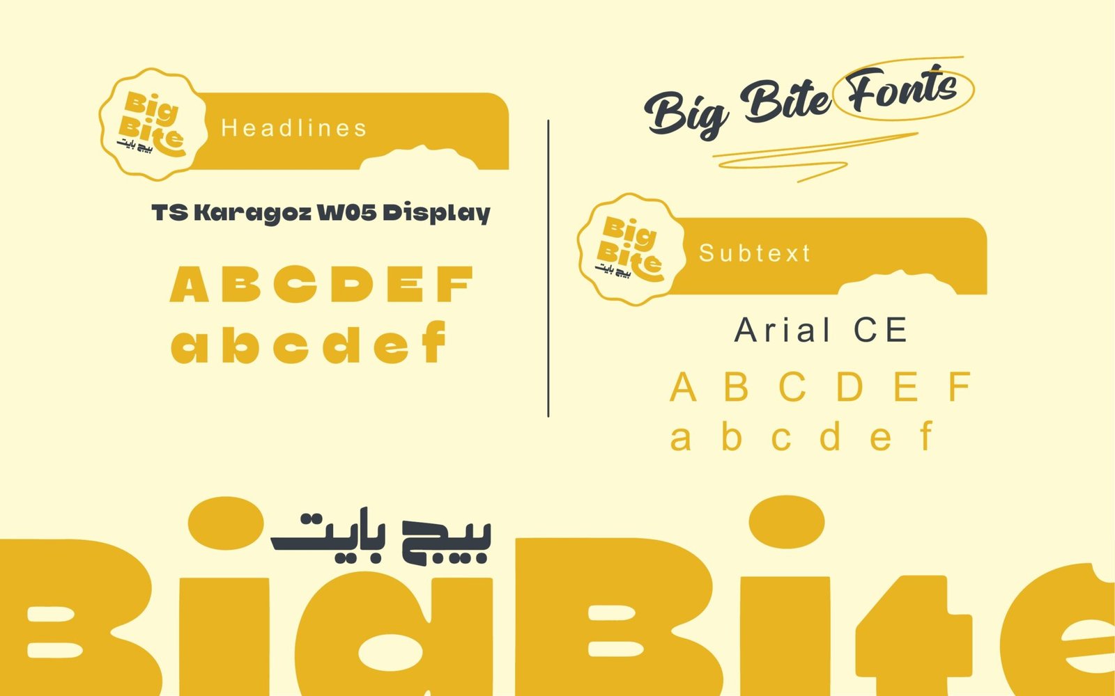 Big Bite brand book page
