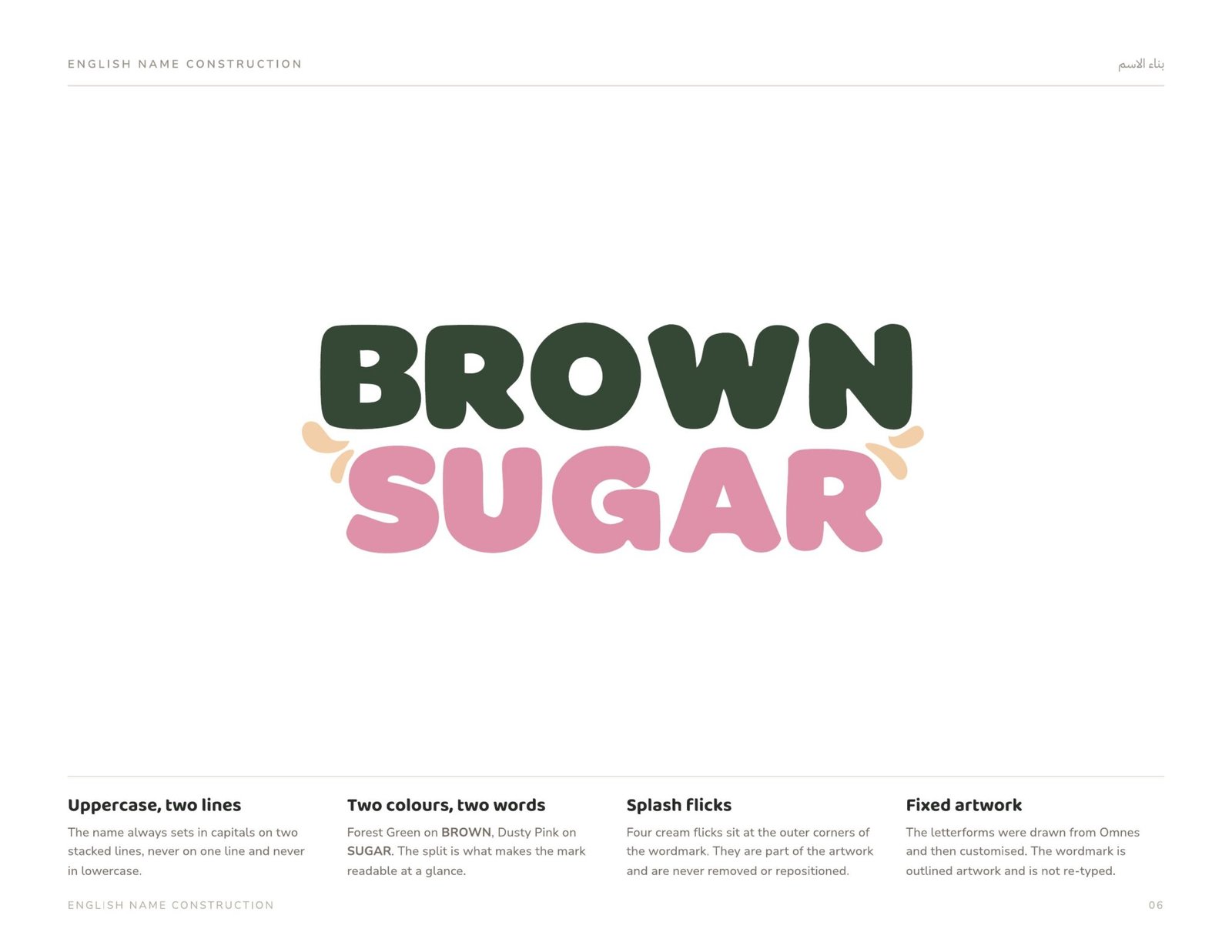Brown Sugar brand book, page 6