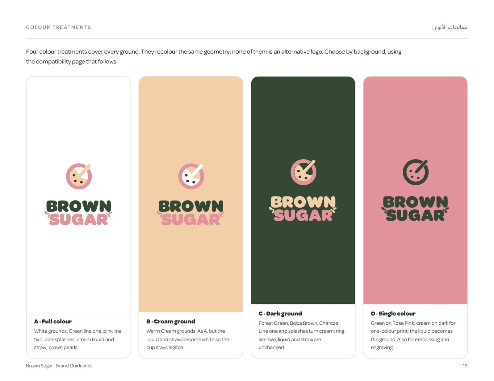 Brown Sugar brand guidelines page 19, by Envision Creative
