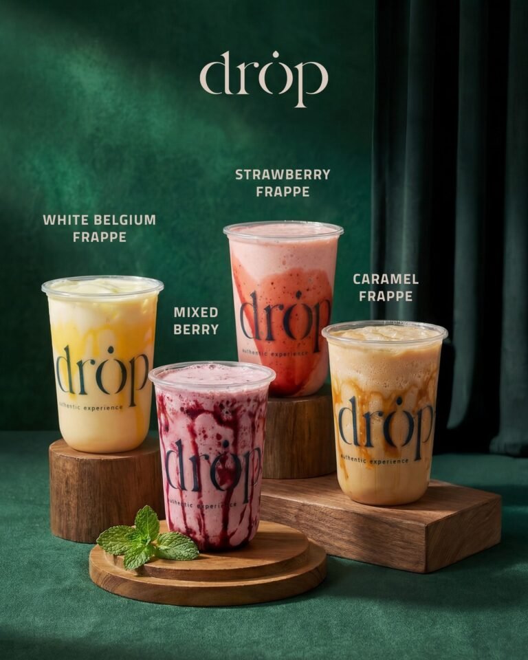 Drop Cafe social media post design