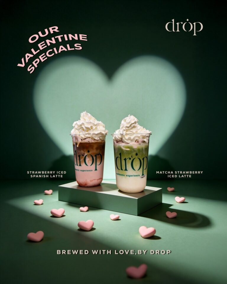 Drop Cafe social media post design