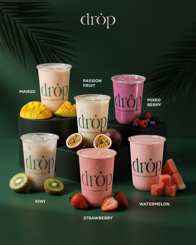 Drop Cafe social media post design