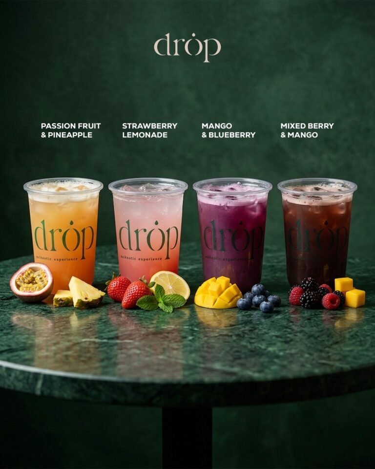 Drop Cafe social media post design