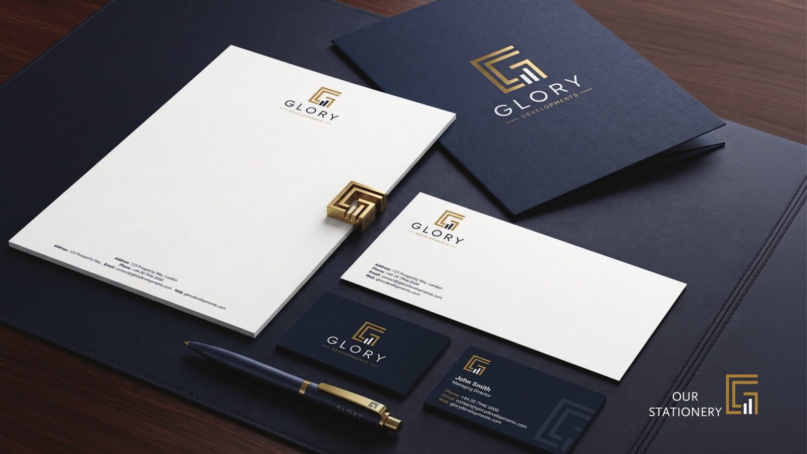 Glory Developments branding kit page 7, by Envision Creative