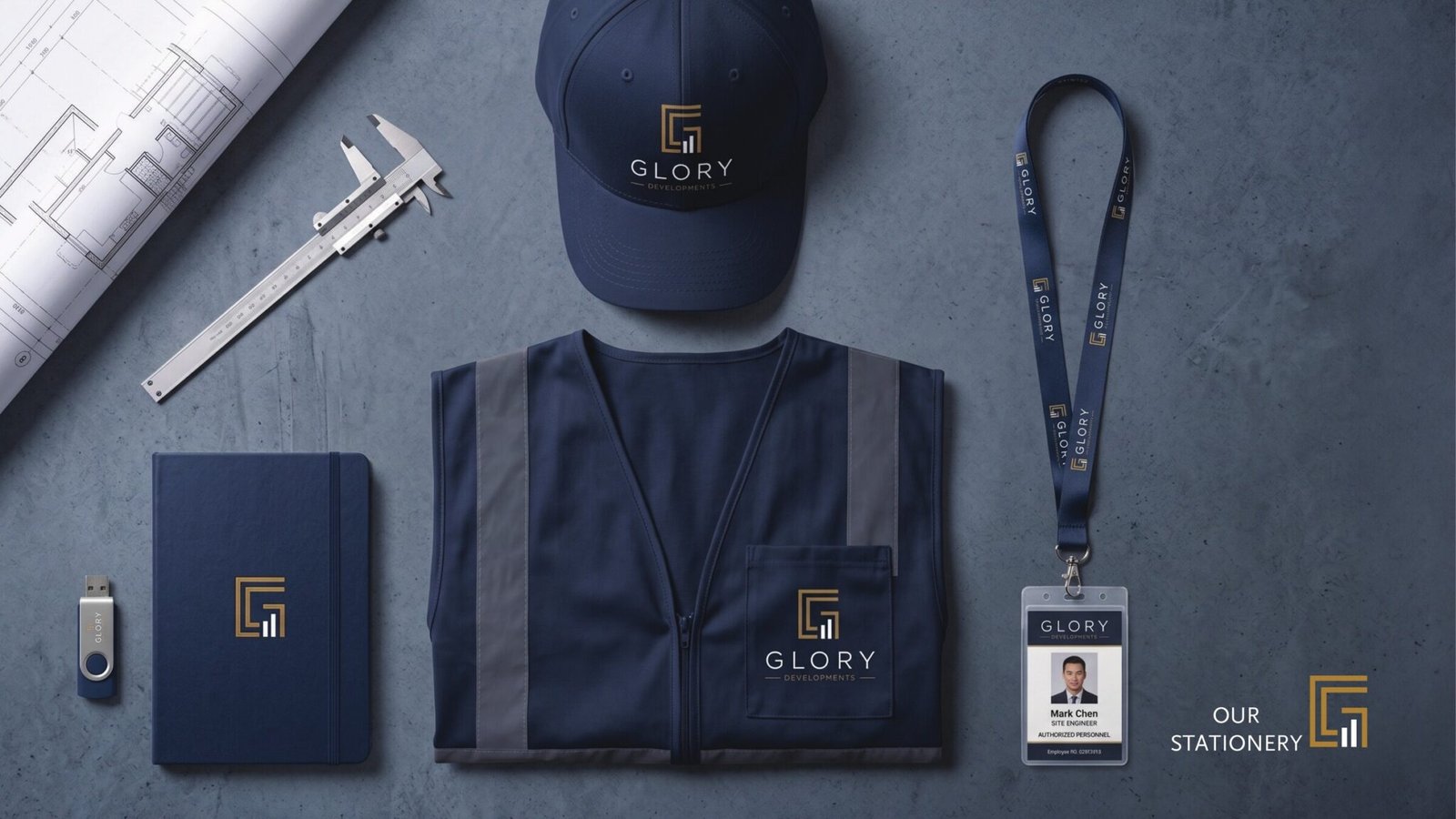 Glory Developments branding kit page 8, by Envision Creative