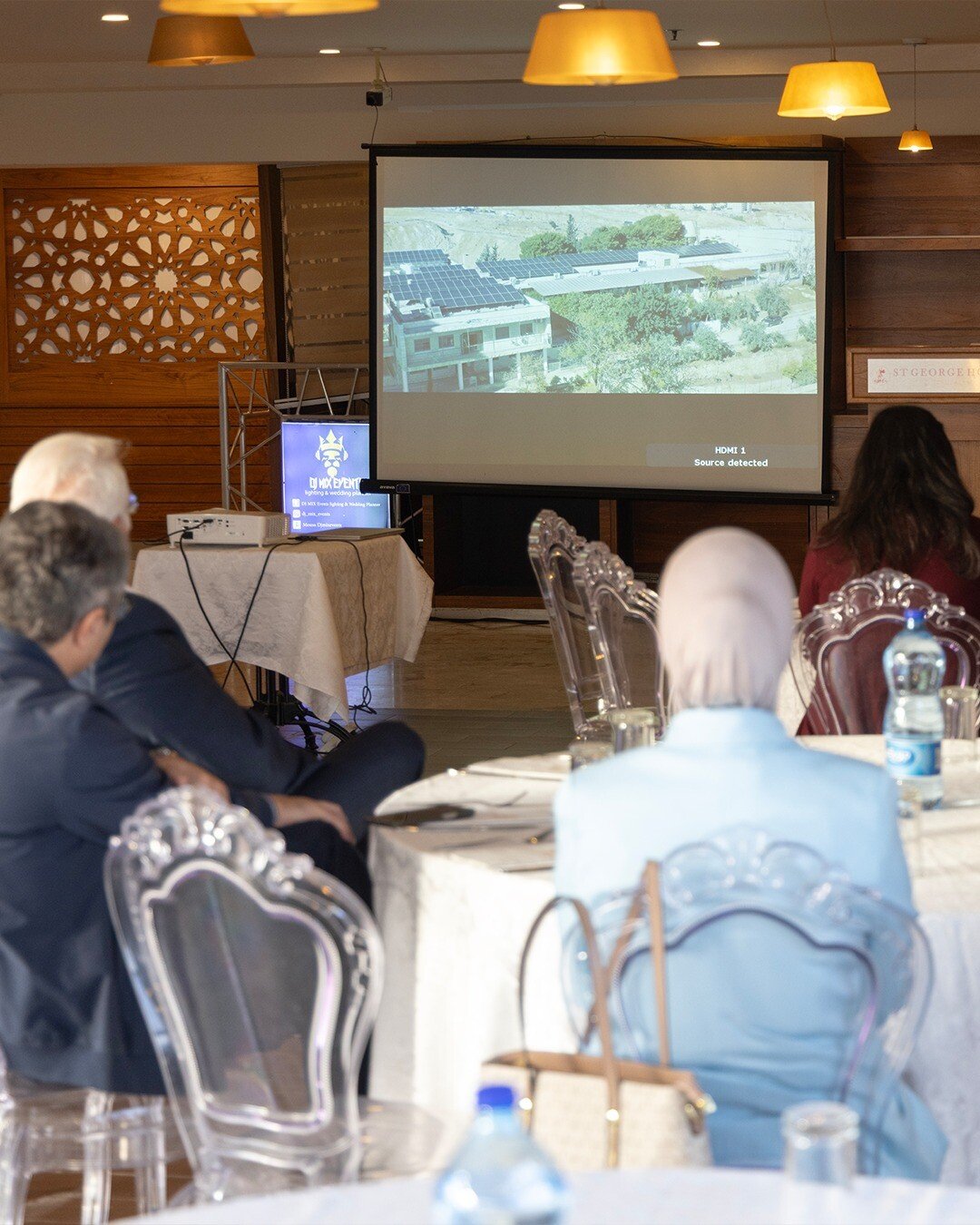 Attendees seated at the Jerusalem Green Energy closing ceremony